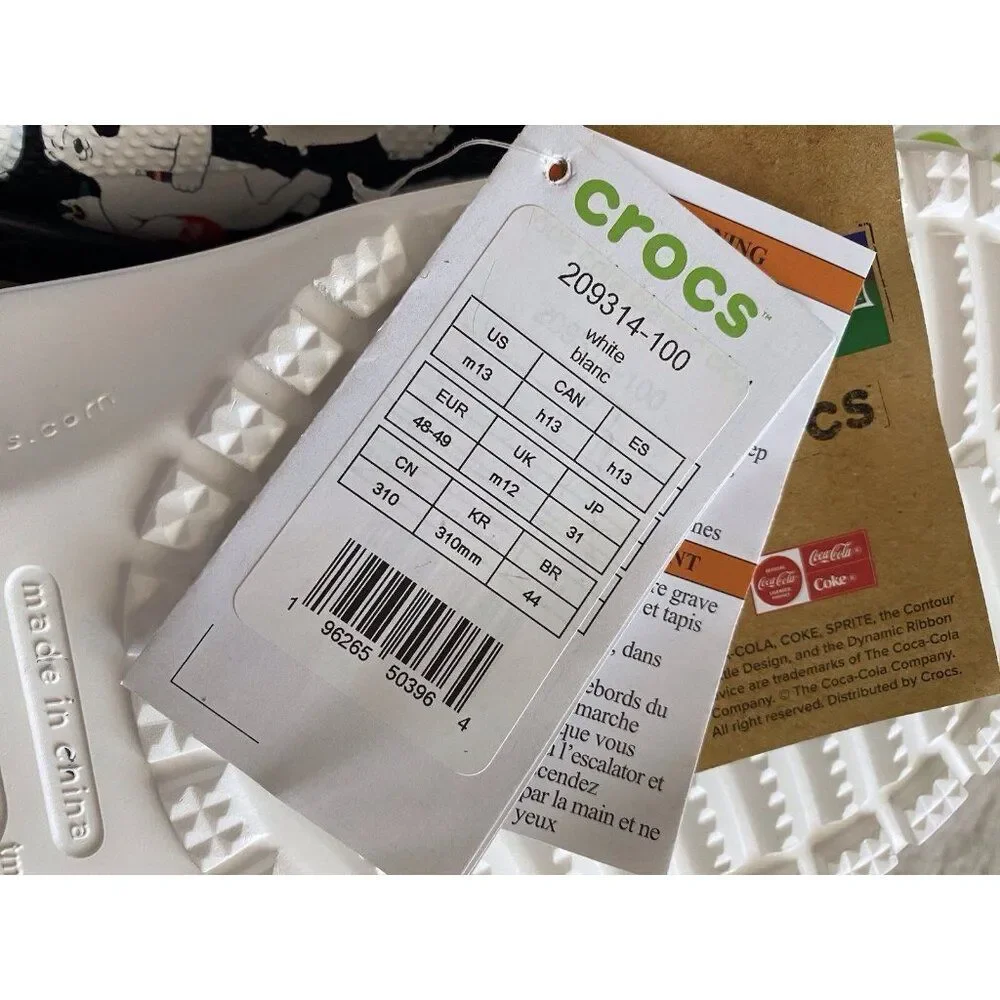 Crocs Coca-Cola Classic Polar Bear Clogs With Jibbitz 209314-100 Men’s Sz 13 NEW